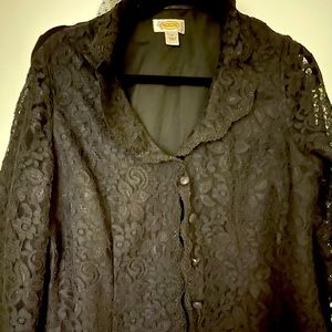 Beautiful Black Talbots Laced Top